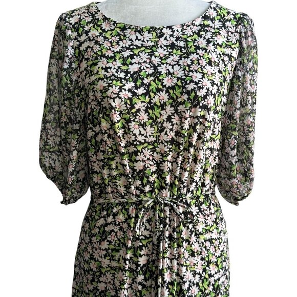Tommy Hilfiger Petite Daisy Garden Godet Fit and Flare Dress Cottagecore Sz 8 - Picture 3 of 11